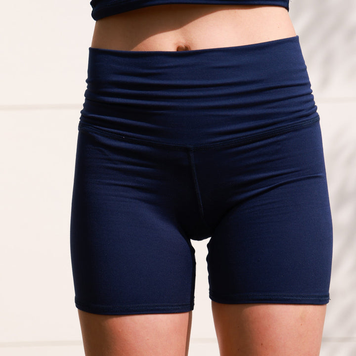 Solid Navy Bike Short ♡