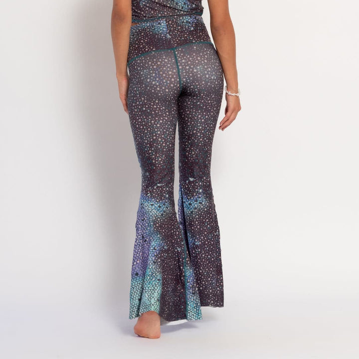 Mermaid Fairy Queen Teal Crop Bell Bottom