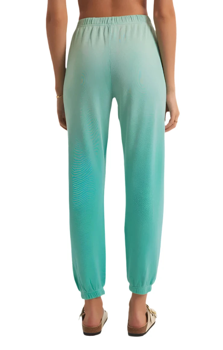 Z Supply High Tides Jogger - Cabana Green - Back View