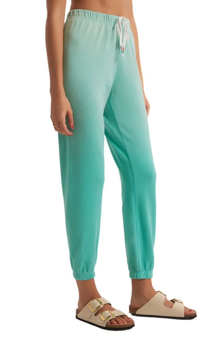 Z Supply High Tides Jogger - Cabana Green - Side View