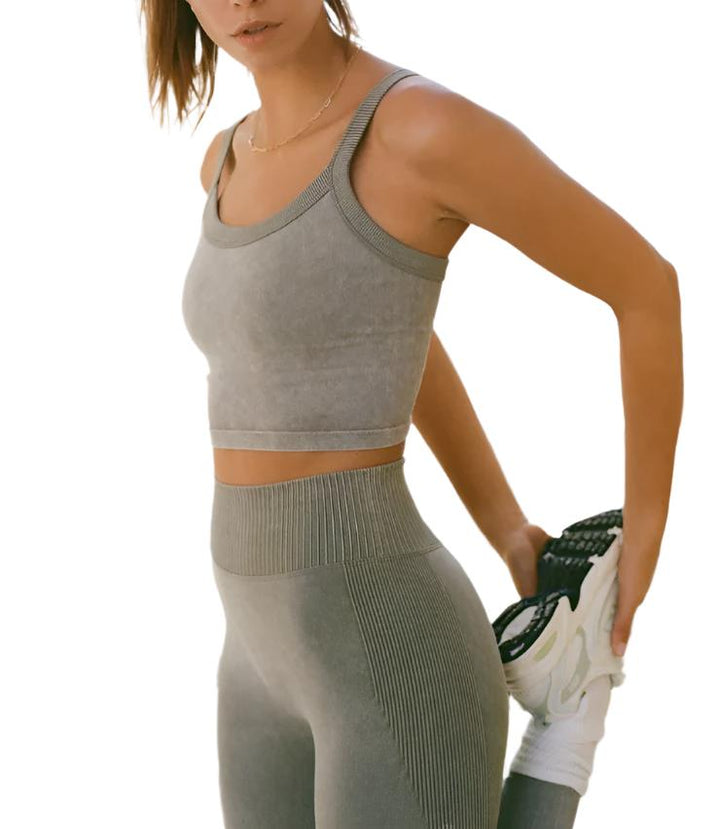 Z Supply GOOD DAY SEAMLESS TANK BRA - Olive Green - Rear View