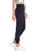 Mono B Rouched Front Active Joggers AP7185 - Black - Side View