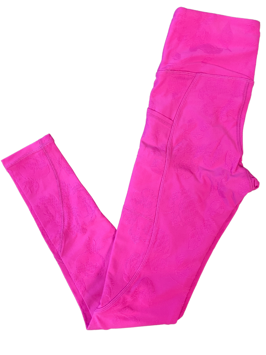 Mono B Jacquard Texture High-Waisted Leggings APH8066