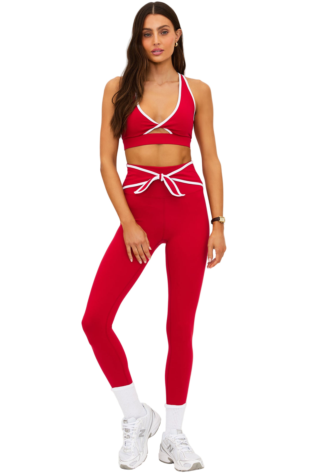 Beach Riot Violetta Legging - Peppermint - Front Full View