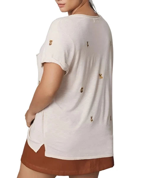 TLA Lars V-Neck Tee Shirt with Pocket Tee - Regular, Petite & Plus