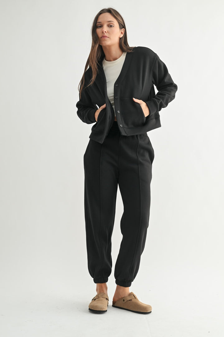 Mono B Brushed Interior Cardigan Hoodie KJ5119