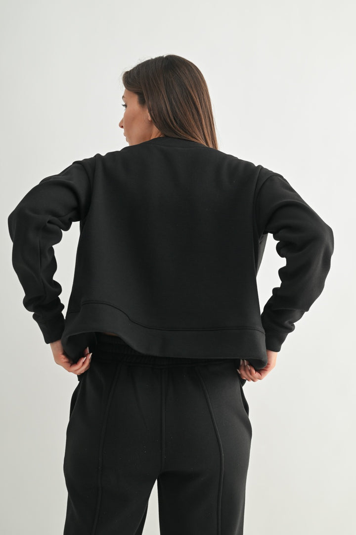 Mono B Brushed Interior Cardigan Hoodie KJ5119