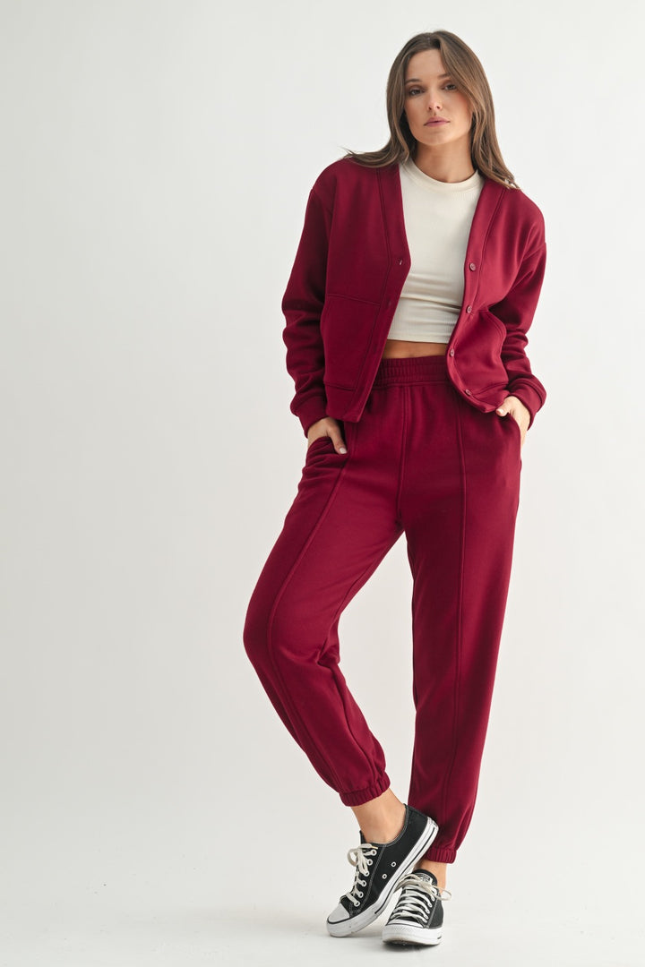 Mono B Brushed Interior Cardigan Hoodie KJ5119