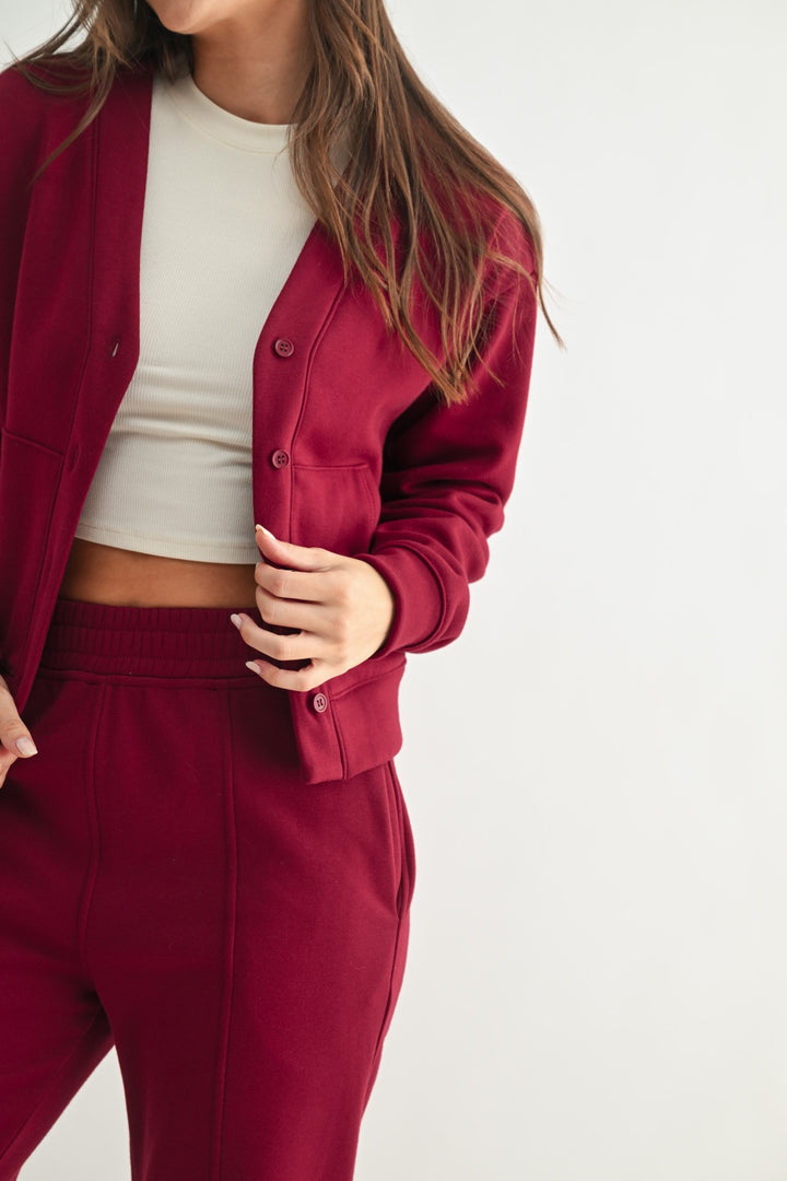 Mono B Brushed Interior Cardigan Hoodie KJ5119