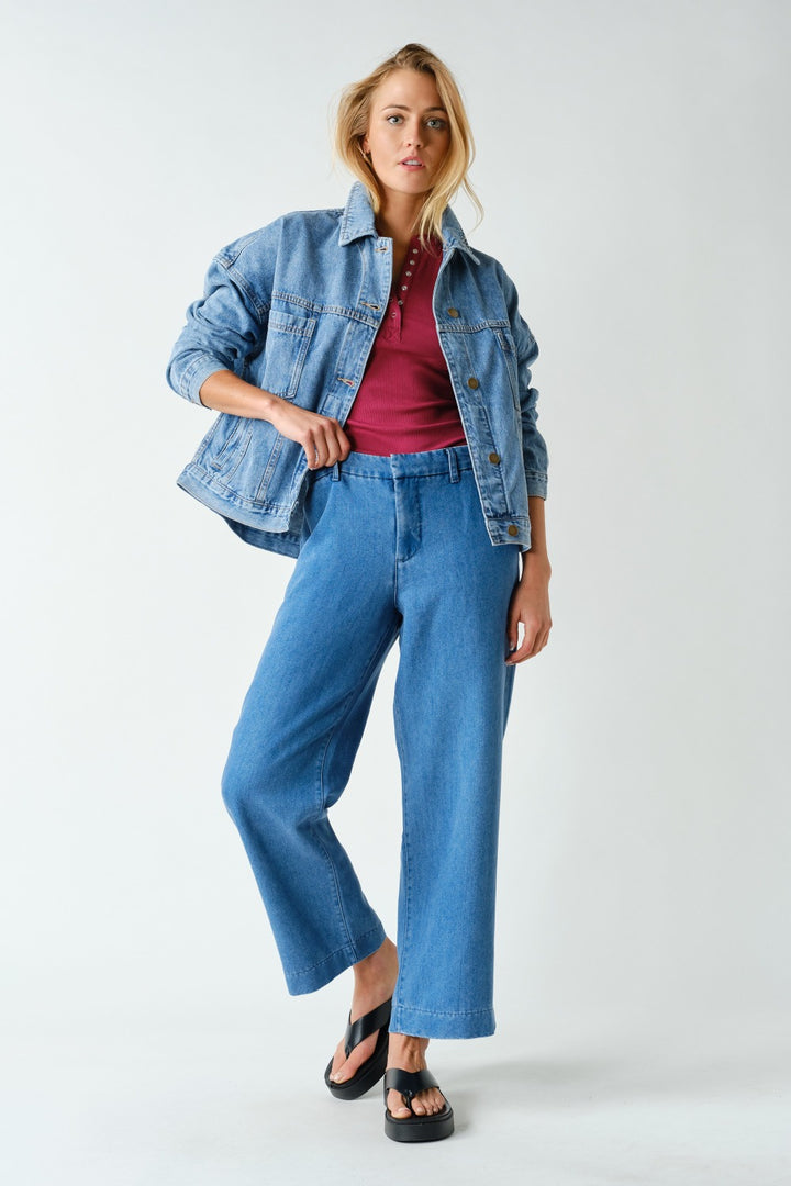 Mono B Boxy Denim Trucker Jacket KJ5577