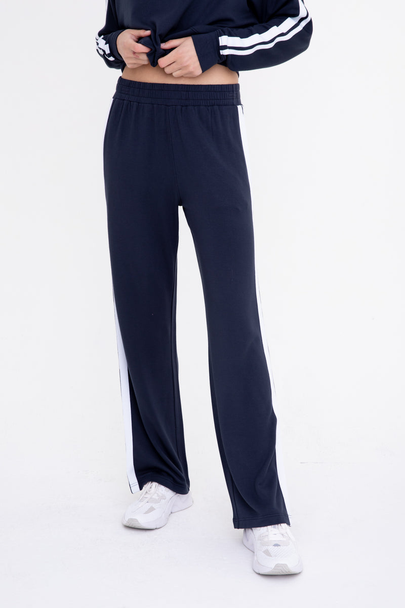 Mono B Side Stripe Wide Leg Lounge Pant KP11861