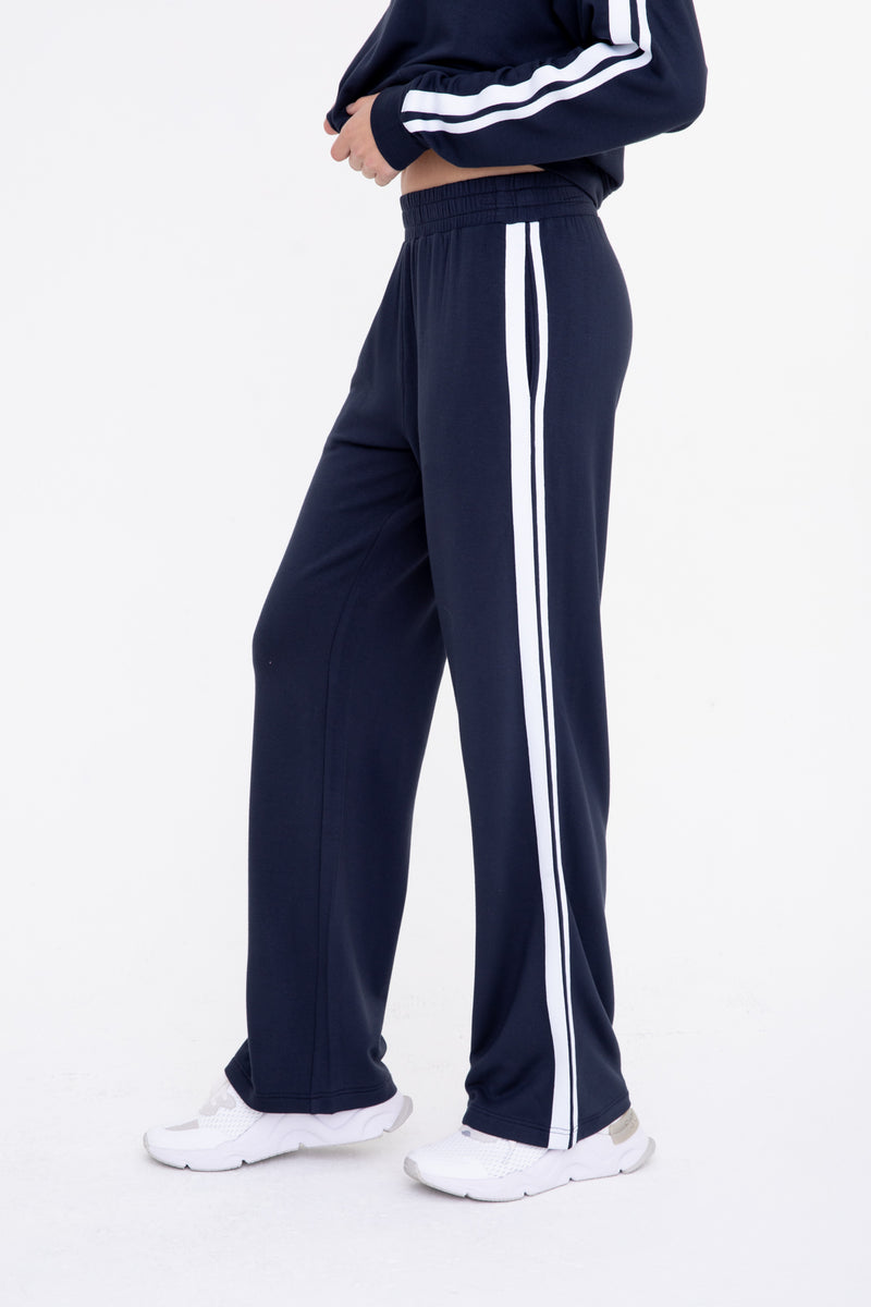 Mono B Side Stripe Wide Leg Lounge Pant KP11861