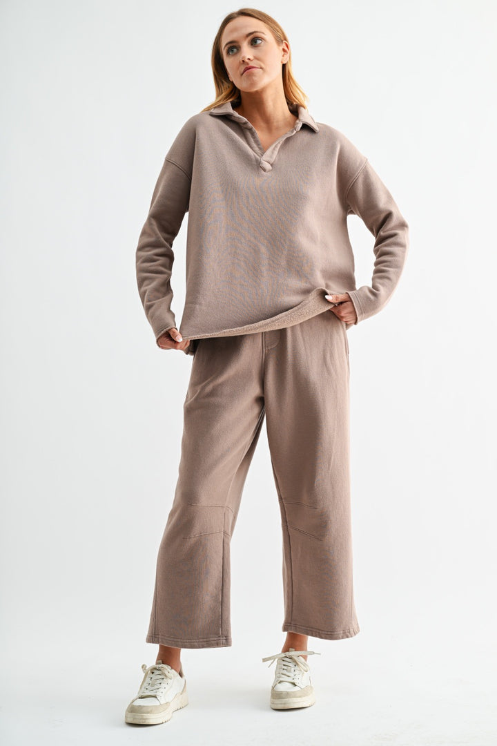 Mono B Malibu Air Cotton Barrel Lounge Pants KP5555