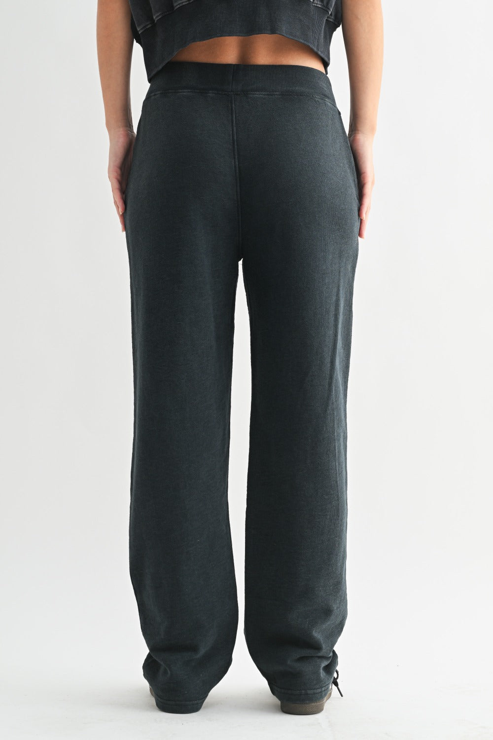 Mono B Highland Cotton Jacquard Lounge Pants KP5676 Deep Navy