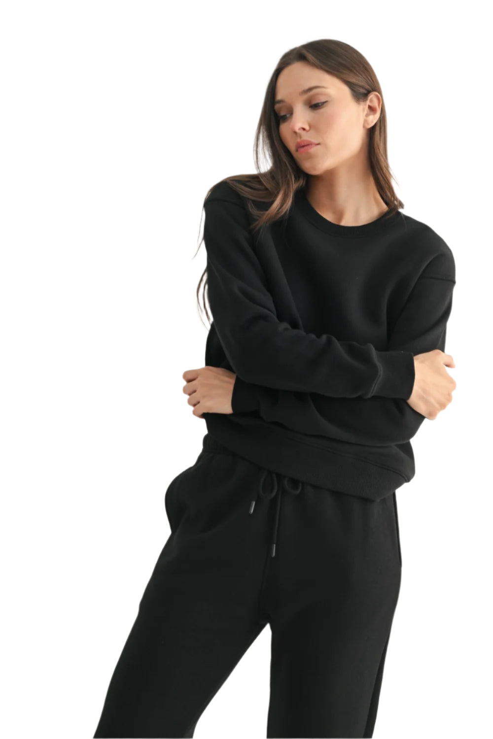 Melanie Mono B Classic Fit Fleece Sweatshirt KT12063