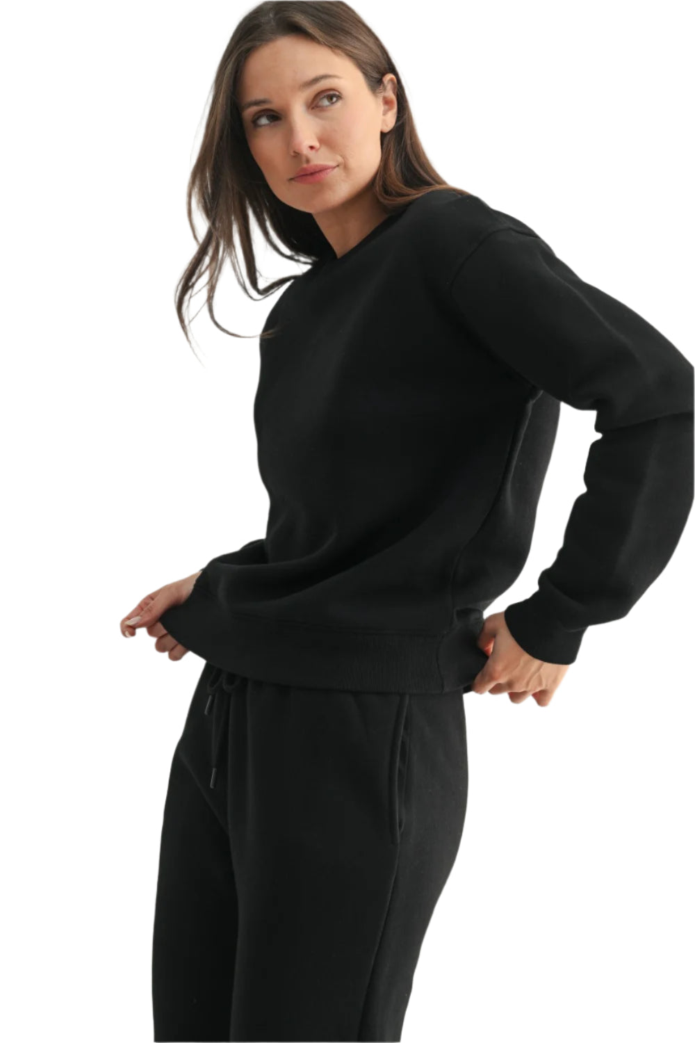 Melanie Mono B Classic Fit Fleece Sweatshirt KT12063