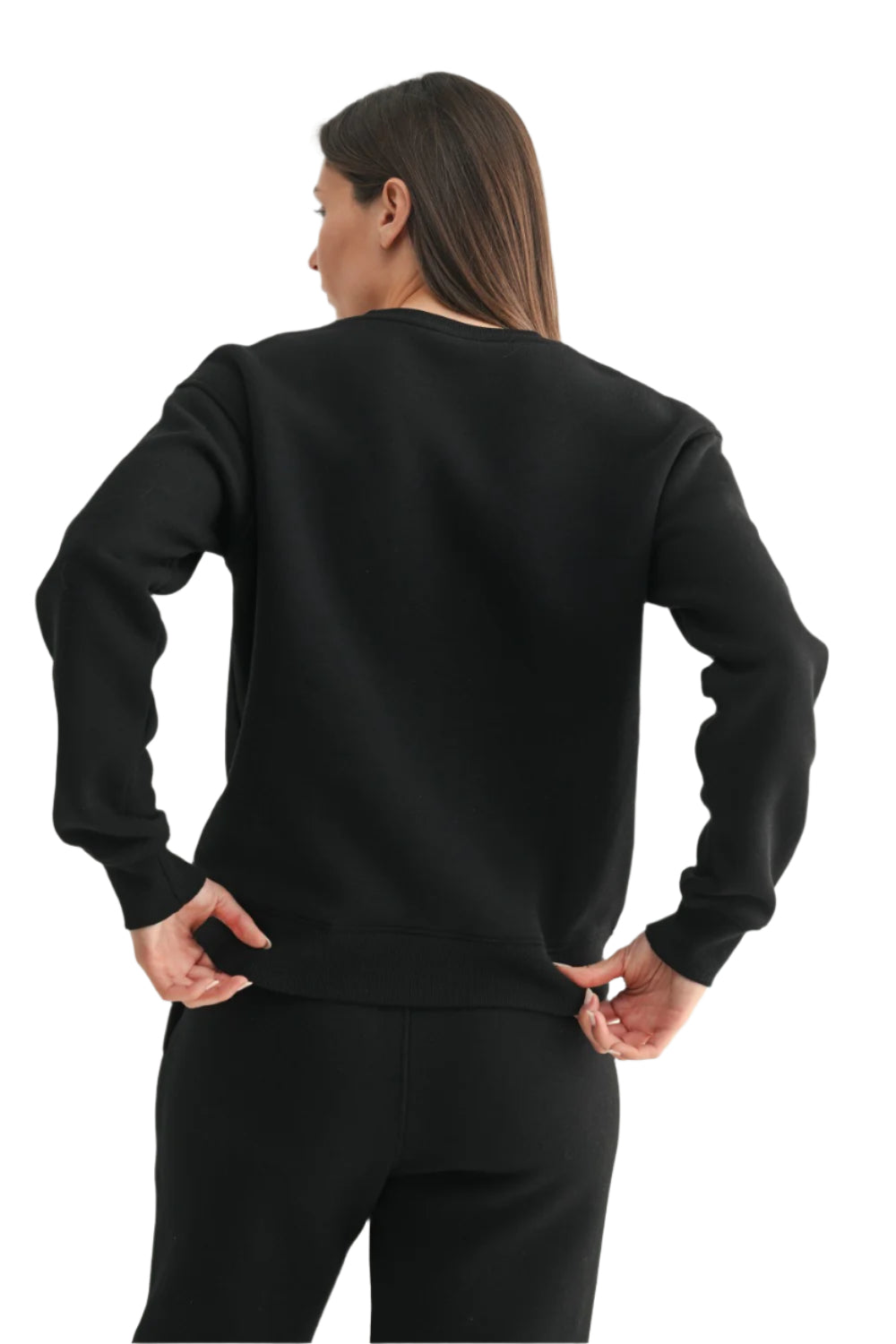 Melanie Mono B Classic Fit Fleece Sweatshirt KT12063