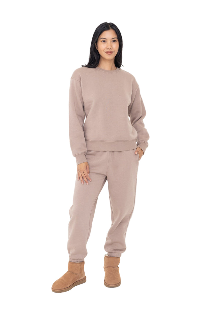 Mono B Classic Fit Fleece Sweatshirt - Toast - Full Front View