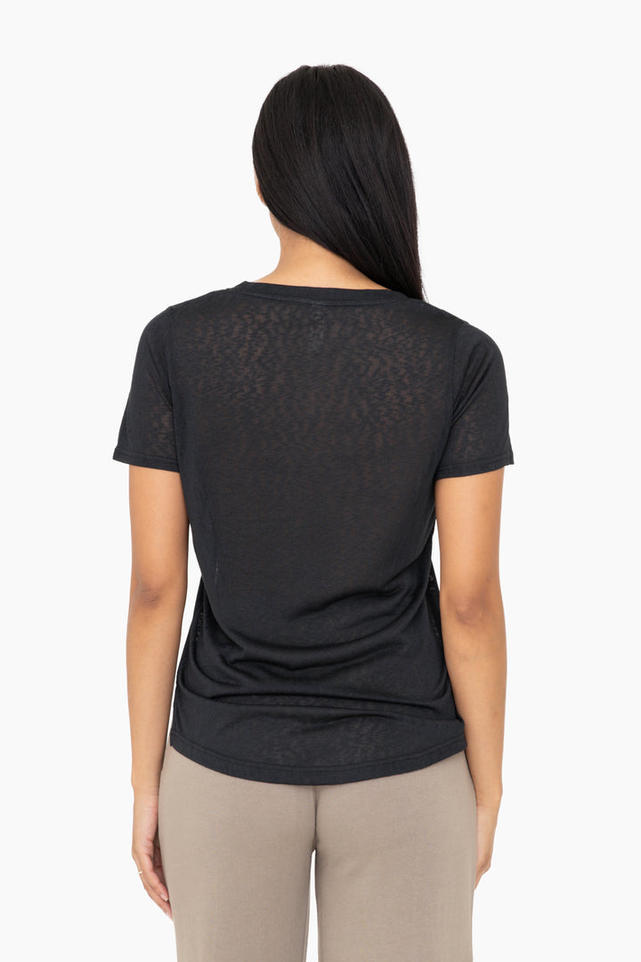 Mono B V Neck Classic Cut Modal Blend Tee (KT12112)