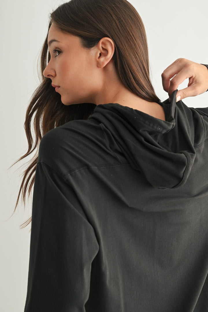 Mono B Field Stone Pima Cotton Hoodie KT5561