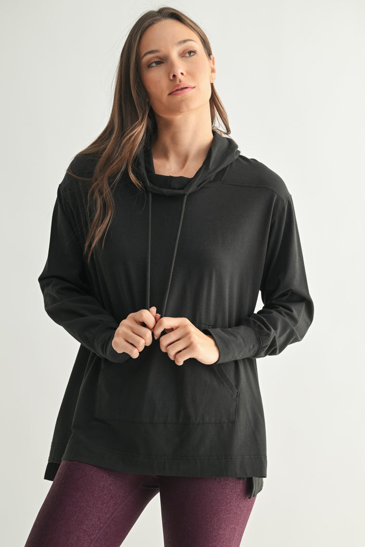 Mono B Field Stone Pima Cotton Hoodie KT5561