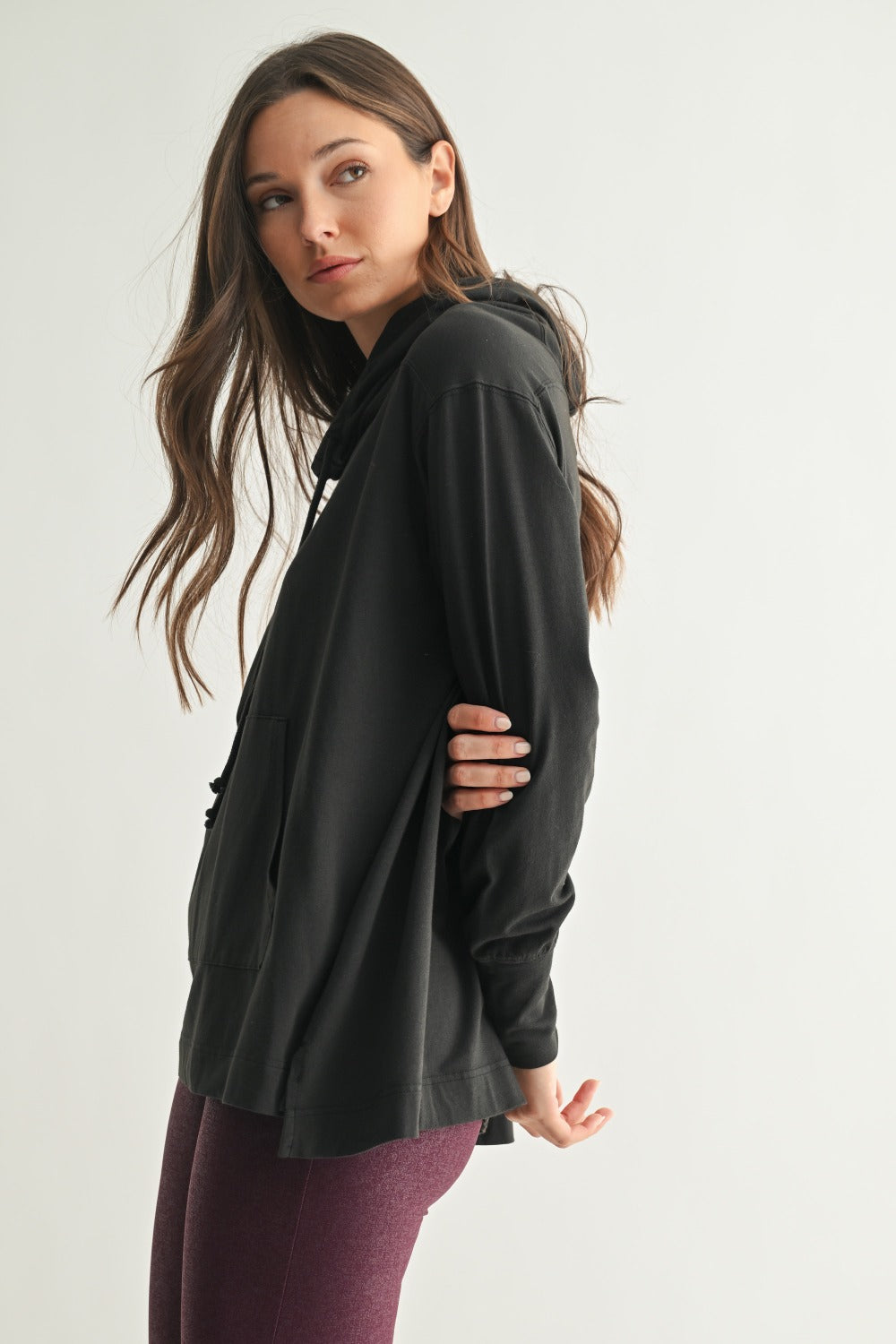 Mono B Field Stone Pima Cotton Hoodie KT5561