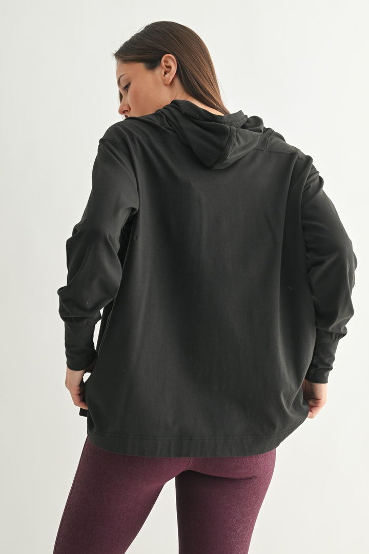 Mono B Field Stone Pima Cotton Hoodie KT5561