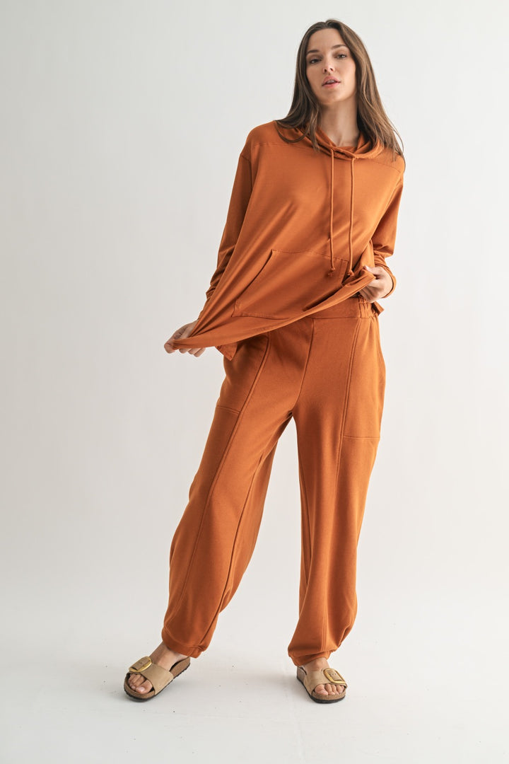 Mono B Field Stone Pima Cotton Hoodie KT5561
