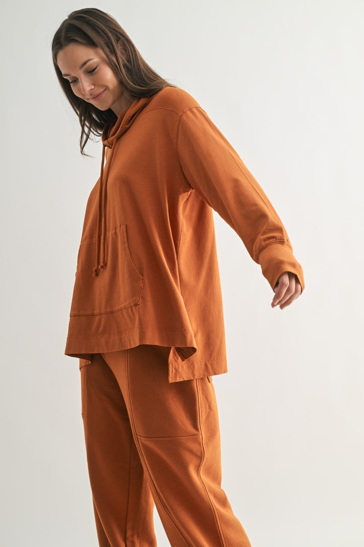 Mono B Field Stone Pima Cotton Hoodie KT5561