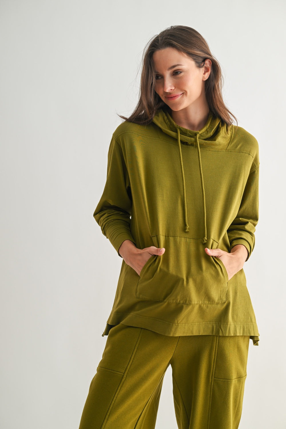 Mono B Field Stone Pima Cotton Hoodie KT5561