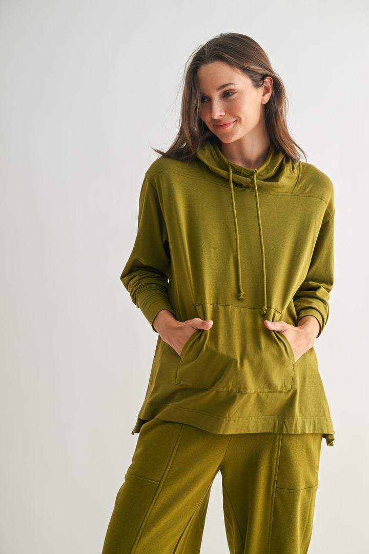 Mono B Field Stone Pima Cotton Hoodie KT5561