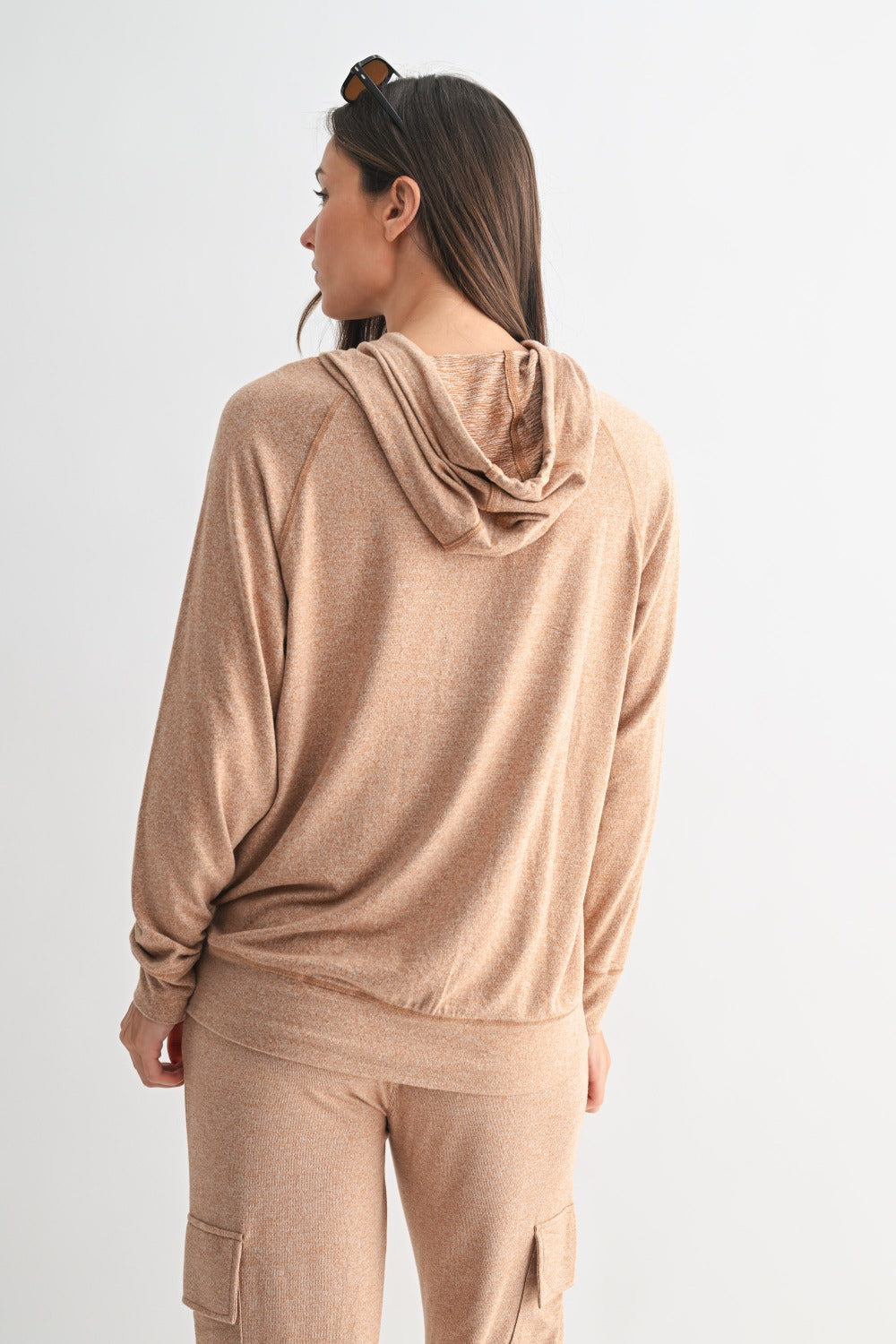 Mono B Brushed Hacci Lounge Hoodie KT5668
