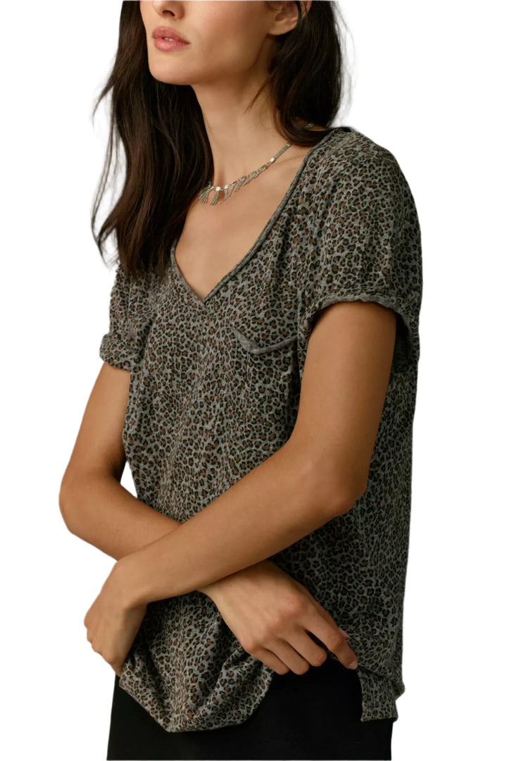 TLA Lars V-Neck Tee Shirt with Pocket Tee - Regular, Petite & Plus