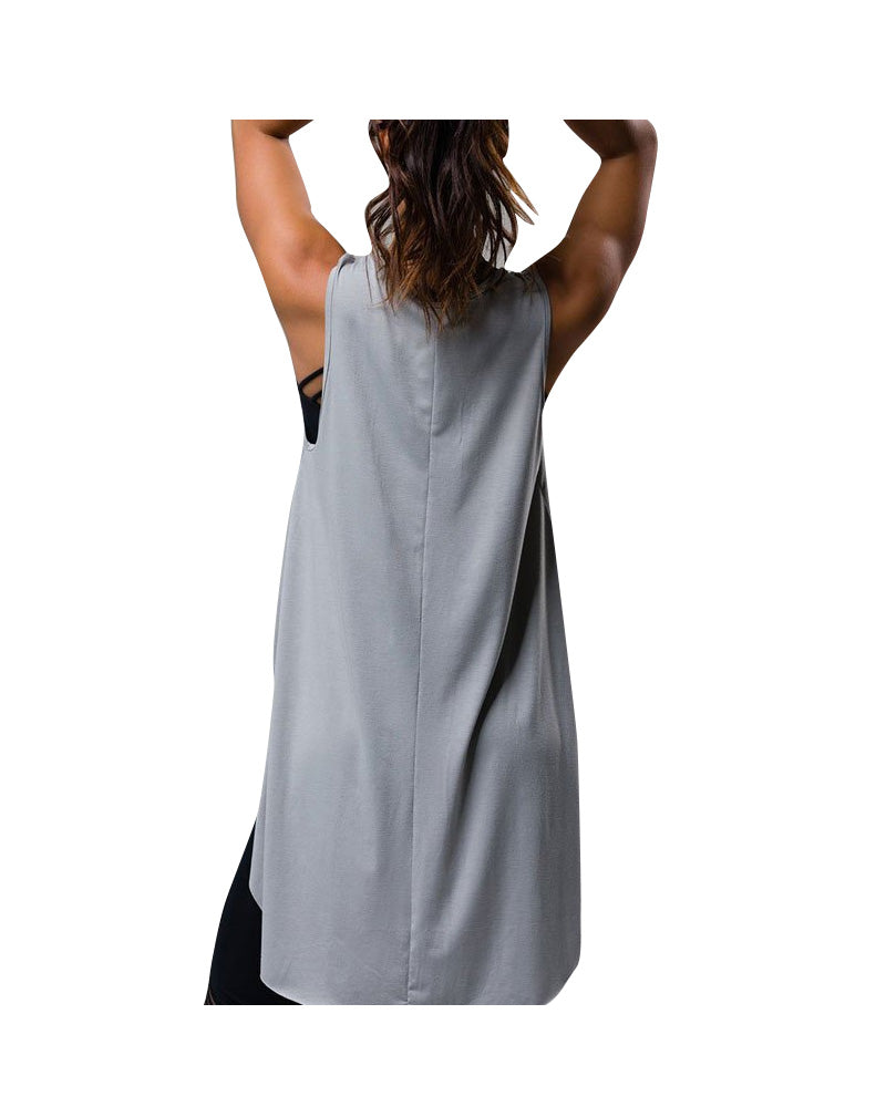 Onzie Hot Yoga 3120 High Low Tank Top-One Size