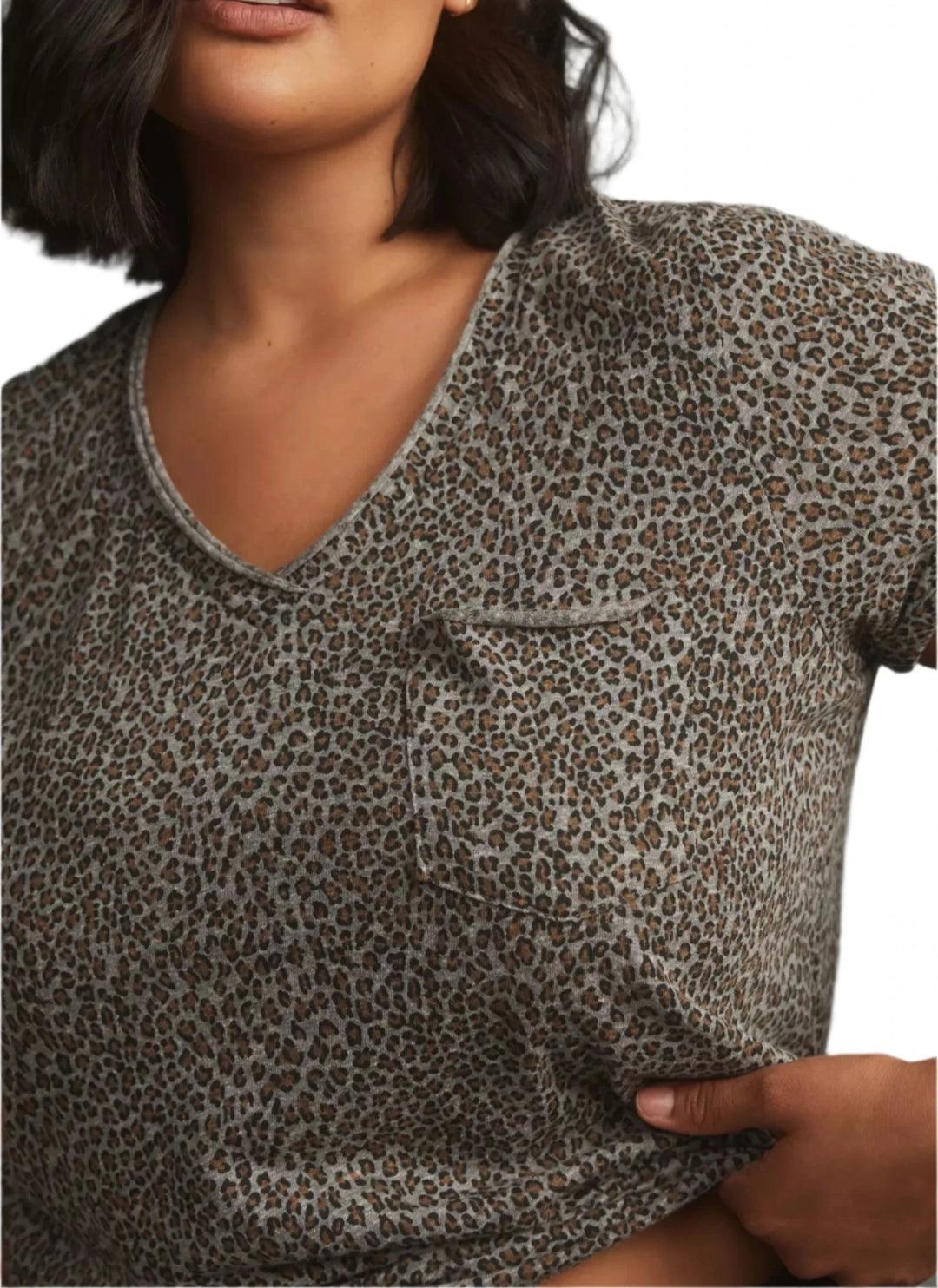 TLA Lars V-Neck Tee Shirt with Pocket Tee - Regular, Petite & Plus