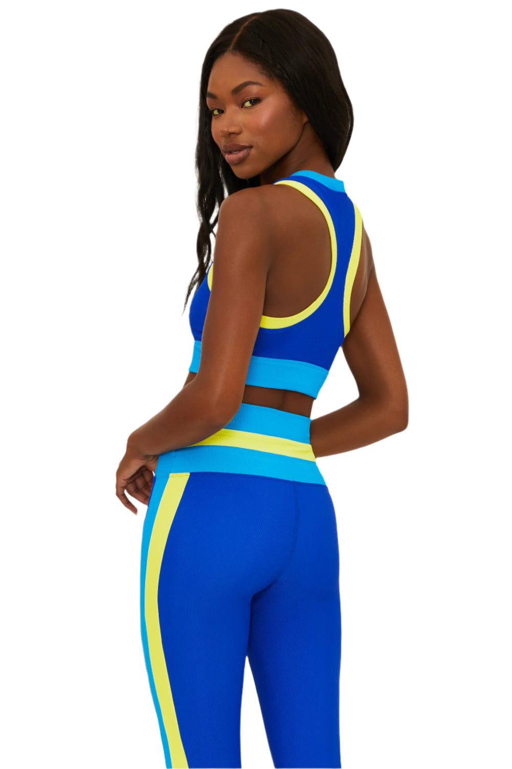 Beach Riot Gwen Top Colorblock - Rivera - Back Side View