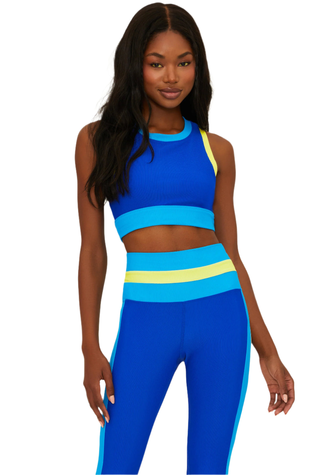 Beach Riot Gwen Top Colorblock - Rivera - Front View 