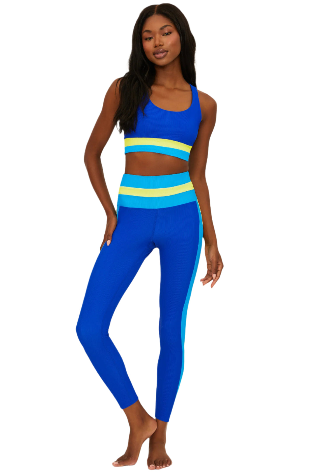 Beach Riot Mariella Legging Color Block - Rivera - Front Full View