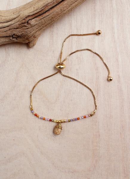 Bali Queen Dew Drop Bracelet - Light Teal