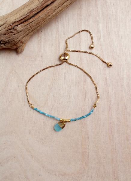 Bali Queen Dew Drop Bracelet - Rainbow