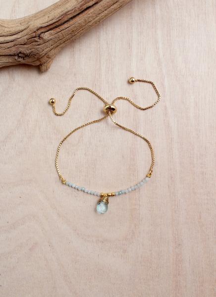 Bali Queen Dew Drop Bracelet - Dark Aqua