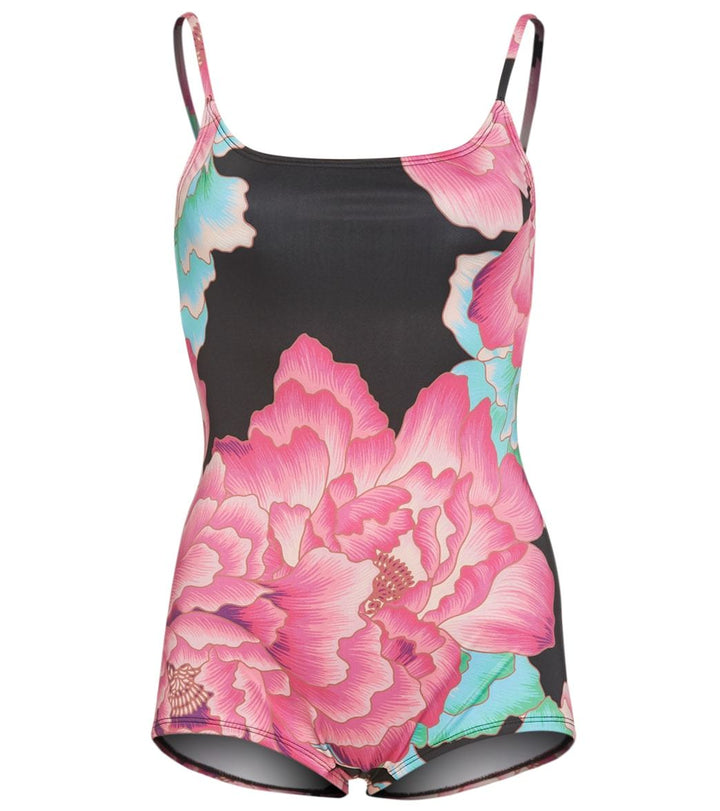 Onzie Hot Yoga Shorty Leotard 101 - Jardin - front view