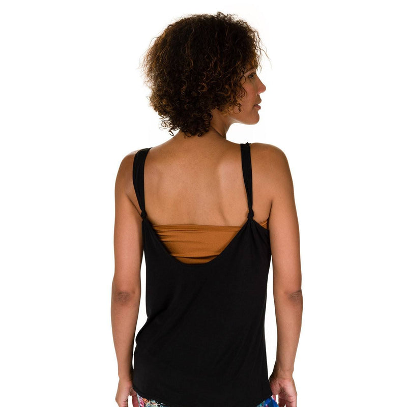 Onzie Hot Yoga Loose Knot Tank 352 - Knot Tank - rear view