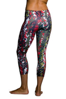 Onzie Hot Yoga Capri 202 - Red Camo - Rear View