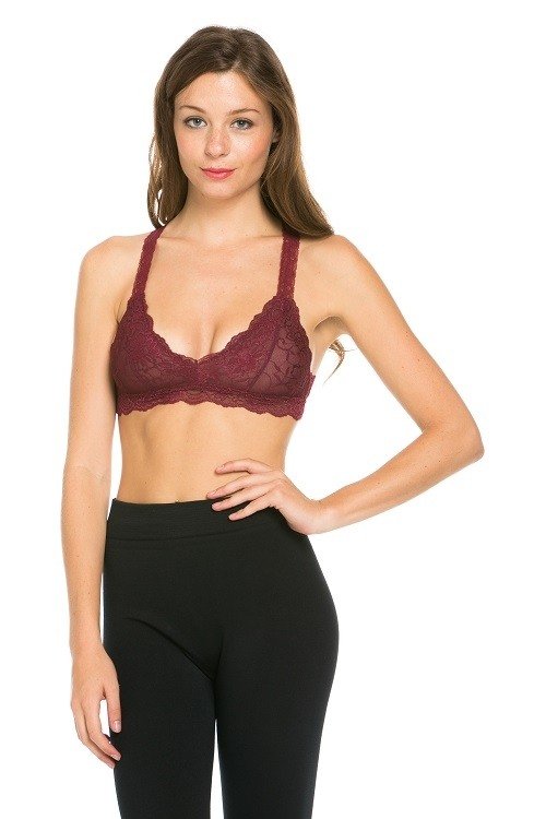 Gorgeous Racerback lined Bralette DG513N - front view