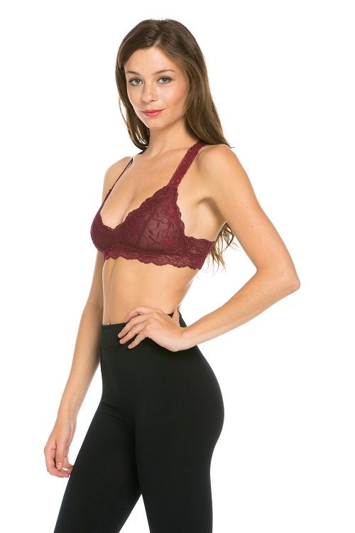 Gorgeous Racerback lined Bralette DG513N - Side alt view