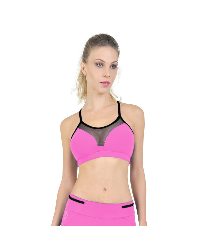 Bia Brazil Active Wear Padded Bra With Bubble Gum Pink From Fitness Fashions