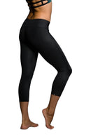 FINAL SALE Onzie Hot Yoga Capri 202 - Pinstripes - side view 