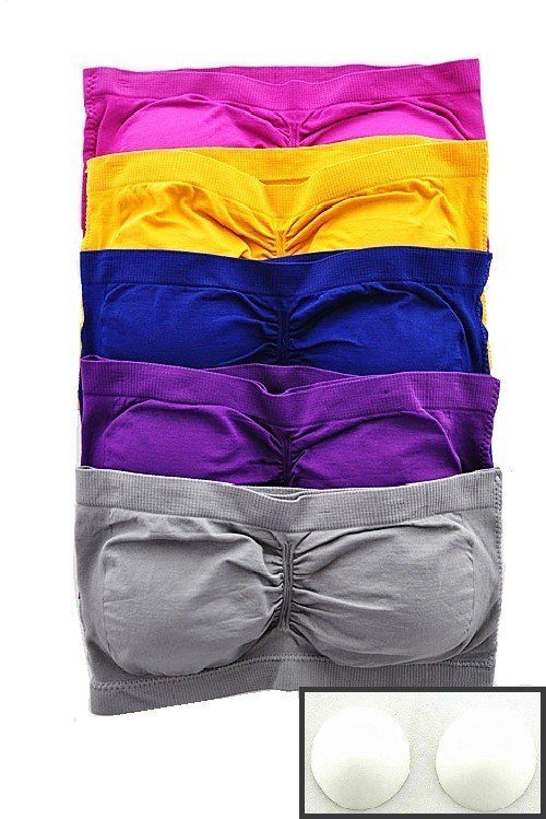 anemone seamless padded bandeau top