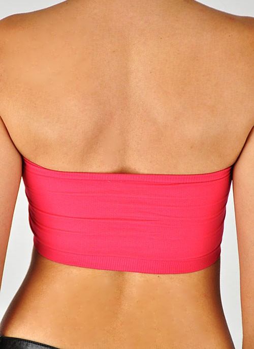 seamless padded bandeau tank tops